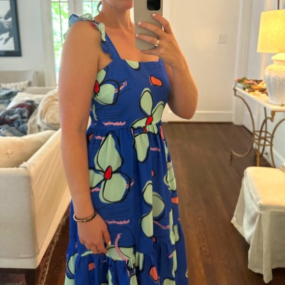 Crosby by Mollie Burch, Medium, Blue with Floral Print - Picture 2 of 5